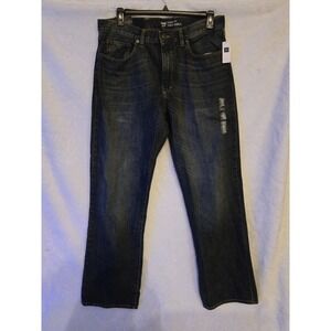 Gap Mens‎ 36x34 Relaxed Loose Fit Jeans Blue Distressed Denim New With Tags